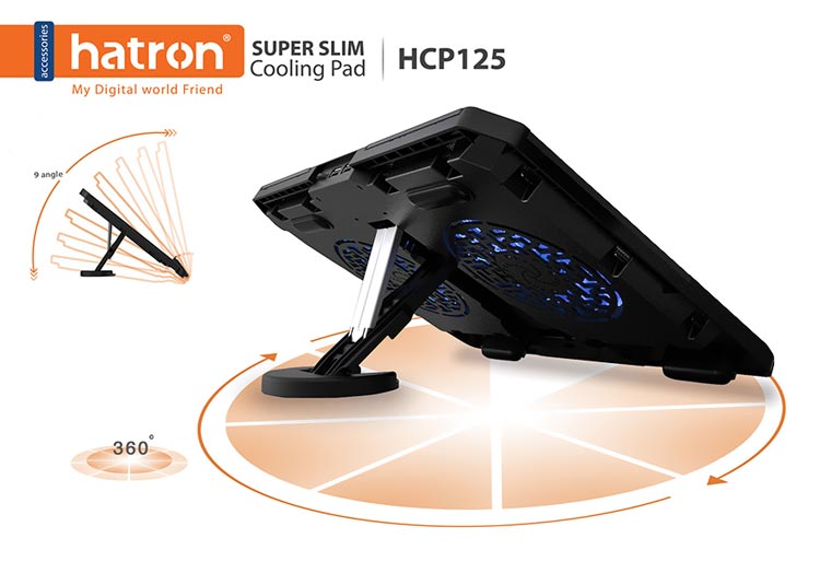 پایه خنک کننده لپ تاپ هترون HCP125